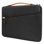 JETech Laptop Sleeve for 14-Inch MacBook Pro M3 / M2 / M1 A2779 A2442, Waterproof Bag Case with Portable Handle and Pocket, Compatible with 14 Inch Notebook (Black)