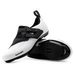 Tommaso Veloce II Unisex Triathlon & Peloton Shoes for Women and Men—Pro Athletic Road Cycling Shoes—Install Your Own Cleats to Ride with Peloton or Other Road Bike—White&Blck—Size 13US—45EU