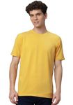 Wear Your Opinion Premium Supima Mens Cotton Solid Round Neck T-Shirt (Yellow,XXX-Large)