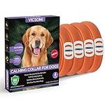 Calming Collars for Dogs, Dogs Calming Collar, Pheromone Calm Collar for Dogs, Waterproof Adjustable Natural Dog Calming Collars with 60 Days Anti Anxiety Relief Stress Effect, 4PCS Orange