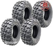 WANDA Full Set ATV/UTV Tires 27x9R14 Front 27x11R14 Rear /8PR Radial Deep Tread