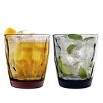 Bormioli Rocco Diamond Dimpled Double Old Fashioned Tumblers - 390ml - Set of 12