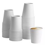 Amaxe Direct 1000 Pack - 8oz White Paper hot Cups l Disposable Coffee Cups l Fits with Coffee Cups Disposable Lids l Office Work Home to-Go (8 oz - 1000 Count)