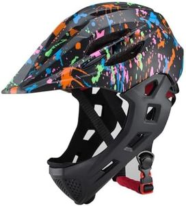 Lixada Casques de vélo pour Enfants Respirants réglables Casques de vélo intégraux légers pour Tout-Petits avec lumière LED