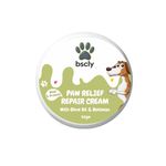 Bscly 2-in-1 Moisturizing Paw Cream & Elbow Protector | 50g | for All Pets Care - Natural Cream, Wax, Balm for Healing Dry, Cracked, Chapped Paws & Elbows | Repairs & Heals