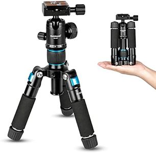 Koolehaoda Portable Mini Tripod Aluminum Alloy Tabletop Tripod Height 20 inch / 51cm with 360 Degree Ball Head and Bag for DSLR Camera, Video Camcorder.Load up to 11lbs / 5kg - (Blue)