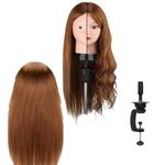 Rapidsflow Dummy For Face Make-up Practice/Hair Dummy For Hair Styling/Hair Dummy For Hair Styling Practice/Salon Mannequin For Hairstyle Practice (Free Clamp Stand) (Copper Without Makeup)