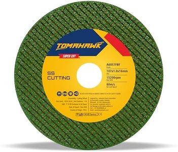 TOMAHAWK® 4-inch Cut Off Wheel – Double Net- for Metal & Stainless Steel – Cutting Pack of 25pcs – Compatible with 4" Angle Grinder - 107x1.0x16mm - Green - 6-Month Warranty
