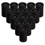 AKIRO Film Canisters with Caps 35 mm Empty Camera Reel Storage Containers Case Plastic Storage 15 Pack Black