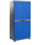 Cello Novelty Plastic Big 2 Door Cupboard - Blue and Grey