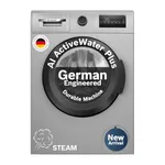 Bosch 7 kg 5 Star Front Load Fully-Automatic Washing Machine, Antibacterial Tech, AI ActiveWater, 15 Wash Programs, 53L Large Drum, SoftCare Paddle, Silver, WAJ24266IN (2026 Model)