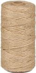 PerkHomy Jute Twine String 3mm 328Ft Natural Thin Ribbon Twine for Craft Gardening Plant Gift Wrapping Art Wedding Decoration Packing Material Christmas Twine Bulk Heavy-Duty (328FT * 3mm (4 ply))