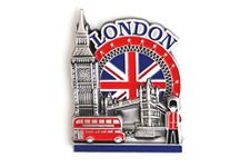 London - 3D Metal Fridge Magnet for Kitchen Refrigerator - Unique Stylish Design Holiday Souvenir Gift