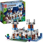 LEGO® Minecraft® The Ice Castle 21186 Building Kit; Fun Space Playset;Skeleton Gaming Toy;for Kids Aged 8+