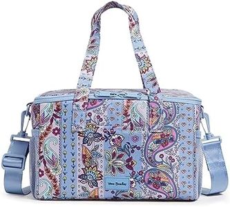 Vera Bradley Womens Recycled Ripstop Cooler, Provence Paisley Stripes, One Size