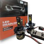 LGP H4 / H19 LED Headlight 200W Conversion Kit 20000LM Car Driving Headlamp Bulb 6000K Super Bright Beam Fog Light for All Cars - 1 Year Warranty