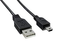 Mini USB Cable - Works with Portable Hard Drives, Power Bank, Speaker, MP3 Players, SAT NAV, Dashcam, Mobile, Camera - Compatible with Western Digital, LaCie, Toshiba, Iomega and more - 1M