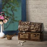 Large Wooden "Tree of Life" Chest Box Decorative Jewelry Trinket Holder Keepsake Storage Box Organizer Multi-utility 9 x 6 inches