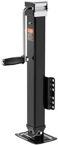 YOMILINK 8000 lbs Trailer Jack, Bolt-On, 28.6" Vertical Travel, Heavy Duty, Adjustable Drop Leg, for Utility Trailer, Yacht, Boat,Black