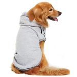 Acbagi Dog Warm Hoodies Dog Sweaters for Large Dogs Dog Clothes for Medium Dogs Dog Winter Clothes (Large, Grey)