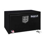 Buyers Products 1703300 Black Steel Underbody Truck Box With Lockable T-Handle Latch, 14 x 16 x 24 Inch, Made In The USA, Tool Box for Bed Of Truck, Tool Chest For Storage & Organization