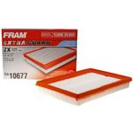 FRAM CA10677 Extra Guard Flexible Rectangular Panel Engine Air Filter Fits Select Toyota, Lexus, Model Years, White