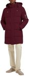 Orolay Men’s Thickened Down Jacket Winter Warm Down Coat Red X-Large