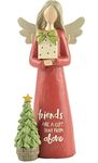 Blossom Bucket Friends are A Gift Christmas Angel Decoration, Multi-Color