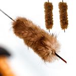 Shatterproof Archery Beaver Fur Bowstring Silencers Bow String Silencers for Recurve & Longbow