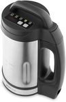 Good Food in partnership with Tower GF12069 Soup Maker with Sauté Function, LED Control Panel, Stainless Steel Jug, 5 Functions, Stainless Steel Blade, 1.6L, Black & Stainless Steel