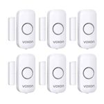 Window Alarm Door Alarms for Kids Safety, VOXON Wireless Door Alarm for Home Security Personal Security Window Alarms Sensor Burglar Door Alarm for Pool, Cars, Sheds, Caravans DIY Kit Pack of 6