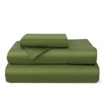 Cosy House Collection 100% Bamboo Viscose Bed Sheet Set - Luxury Rayon Derived from Bamboo - Cooling, Breathable, Silky Soft 3-Piece Deep Pocket Bedding Set (Twin XL, Sage Green)