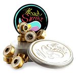 Heady Shake Pro Longboard Bearings Built-in Spacers and Washers - Longboards, Skateboards, Inline Skates - Frictionless Surface - Ultra-Fast - Downhill, Dancing, Freeride Use - 8-Pack