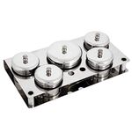 5pcs Stainless Steel Nail Art Mini Powder & Liquid Set Cans Storage Box Nail Art Acrylic Liquid Powder Dappen Dish for Nail Art Manicure