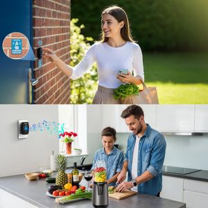 TECKNET Wireless Doorbell Kit – IP65 Waterproof, 1300ft Range, 60 Chimes