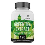 EBYSU Green Tea Extract (120 Day Supply) with EGCG – Green Tea Supplement – 500mg Capsules – Antioxidant Supplement for Maintenance of Good Health – Made from Camellia Sinensis Leaf – Vegetarian