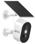 ANRAN 3MP Solar Security Cameras Wireless Outdoor for Home Security, 2K Color Night Vision WiFi Surveillance Home Camera with Solar Panel, Spotlight, PIR Detection, 2-Way Talk, Work with Alexa