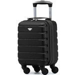 Flight Knight Ryanair Cabin Bags 40x20x25 Underseat 4 Wheel Hard Shell Suitcase Hand Luggage Bag Over 100 Airlines- British Airways Ryanair & easyJet Approved Carry-Ons Small Suitcase