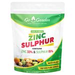 Go Garden Zinc Sulphate 33% Micronutrient Fertilizer All Purpose Powder for All Home-Plants, Garden & lawns 400 G