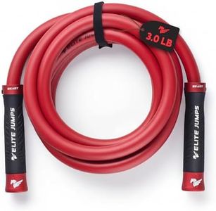 Muay Thai 3.0 Weighted Jump Rope for Men & Women - Professionally Designed for High-Intensity Training | Muay Thai, MMA & Fitness Jump Rope - Full Body Workout Weighted Rope - Red 3lb