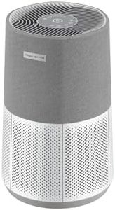 Rowenta Purificateur d'air, Filtration Hepa à 360°, Intelligent et connecté, Silencieux, Compact et léger, Contrôle Vocal Alexa et Google, Pure Air City, Blanc/Gris PU2840F0
