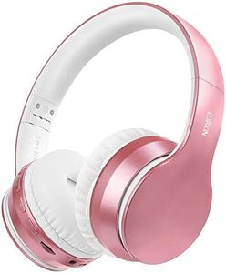 LOBKIN Wireless Bluetooth Headphones, Over-Ear Stereo Foldable Headphones,Hi-Fi Stereo Headset with Built-in Microphone, 3.5mm Jack for Online Class/Meeting/PC/Phone/Computer