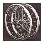 Zyy 700c Racing Bike Wheel 40mm Clincher Wheelset Aluminum Alloy Wheels V Brake Clincher 8/9/10/11 Speed Wheelsets Hub Rims Bike Accessories Quick Release 1990g