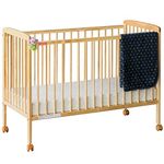 Fisher-Price Joy Baby Wooden Crib/Baby Cot (Natural Wood, Without Mattress)