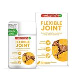 Vetzyme Flexible Joint Supplements for Dogs (30 Tablets) - Hip and Joint Care with Glucosamine, Tasty Chicken Flavour