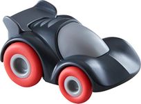 HABA Voiture de Course 305560 Anthracite-Coloured Sports, Racing 2 Years, Accessories Train and for Free Playing, Kullerbü Car with Swing Motor, Black