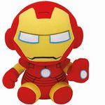 TY Marvel Avengers Iron Man Regular, Licensed Squishy Beanie Baby Soft Plush Toys, Collectible Cuddly Stuffed Teddy