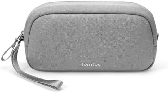 tomtoc Sac de Rangement Câble, Sac Câbles pour Accessoires, Tech Pouch, Pochette Cable, Sac Organisateur de Câbles Portable pour bloc d'alimentation de Powerbank, Téléphone Portable, Objets Quotidiens