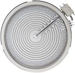 WB30T10130 12" Dual Haliant Radiant Surface Element - Compatible with GE Electric Range/Stove White Range Haliant Element - Replaces 1474216, AP4344395, AH2321564, PS2321564