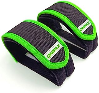 ONIPAX Outdoor Bike Pedal Straps Pedal Toe Clips Straps Tape 2 pieces (Green)